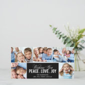 Schöne Collage Holiday Foto Card Feiertagskarte (Stehend Vorderseite)