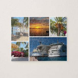 Schöne Collage, Karibik Puzzle
