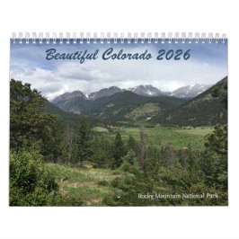 Schöne Colorado 12-Monate 2026 Kalender