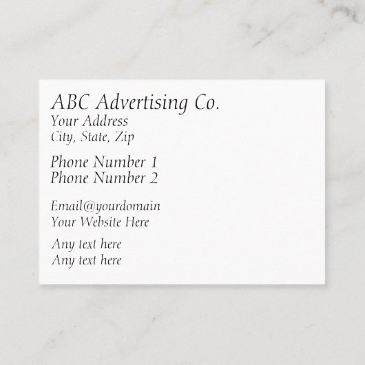 Schöne Colorado-Schneeszene Visitenkarte (Rückseite)