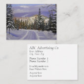 Schöne Colorado-Schneeszene Visitenkarte (Vorne/Hinten)