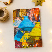 Schöne Colorul marokkanische Tajine Food Postkarte