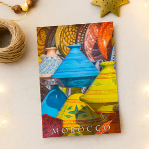 Schöne Colorul marokkanische Tajine Food Postkarte