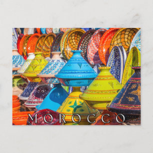 Schöne Colorul marokkanische Tajine Food Postkarte