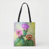 Schöne Colour Cactus Blume Tote Bag Tasche (Vorderseite)