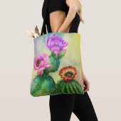 Schöne Colour Cactus Blume Tote Bag Tasche (Von Nahem)