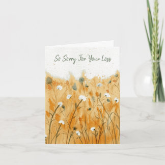 Schöne Condolence Card Einladung