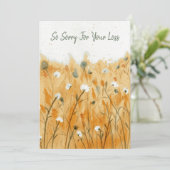 Schöne Condolence Card Einladung (Stehend Vorderseite)