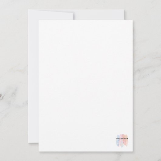 Schöne Condolence Card Einladung (Rückseite)