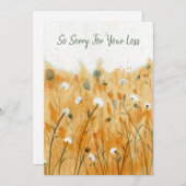Schöne Condolence Card Einladung (Vorne/Hinten)