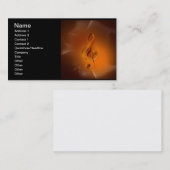 Schöne, cool leuchtende Kaminfarben wirken Musik Visitenkarte (Vorne/Hinten)