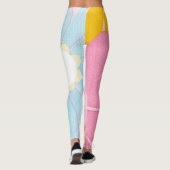 Schöne coole Blume Leggings (Rückseite)