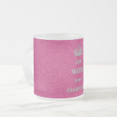 Schöne coole, gürmisch gerettet Wasser trinken Cha Mattglastasse (Vorderseite Links)