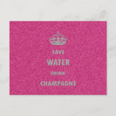 Schöne coole, gürmisch gerettet Wasser trinken Cha Postkarte (Vorderseite)