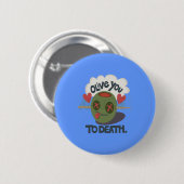 Schöne Coole I Liebe Afrika Kunst Button (Vorne & Hinten)