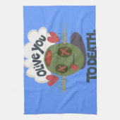 Schöne Coole I Liebe Afrika Kunst Geschirrtuch (Vertikal)