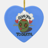 Schöne Coole I Liebe Afrika Kunst Keramik Ornament (Vorne)