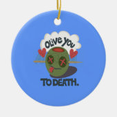 Schöne Coole I Liebe Afrika Kunst Keramikornament (Vorne)