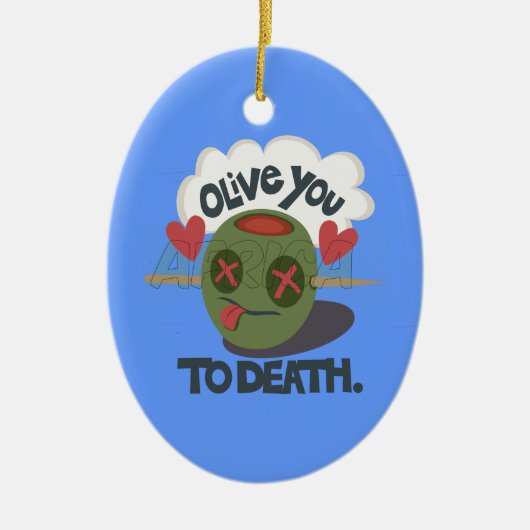 Schöne Coole I Liebe Afrika Kunst Keramikornament (Vorne)