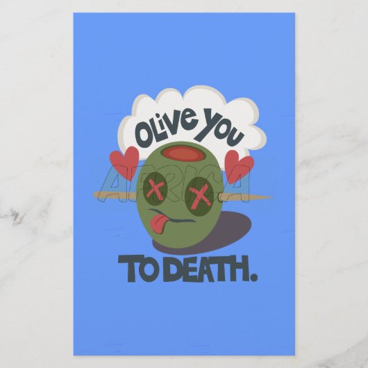 Schöne coole Ich liebe Afrika Kunst Briefpapier (Vorderseite)