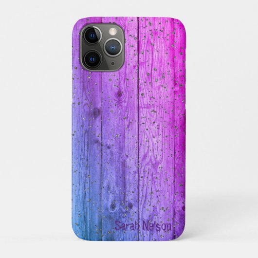Schöne Coole Lila Vood Textur Case-Mate iPhone Hülle (Rückseite)