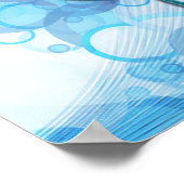 Schöne, coole Musiknoten zusammen als Herz Poster (Ecke)