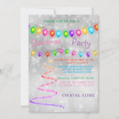 Schöne Coole Rainbow Weihnachtsbaum Einladung (Vorderseite)