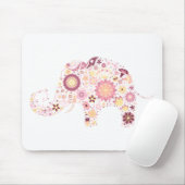 Schöne coole süße Mädchen Retro-Blumenmode Mousepad (Mit Mouse)