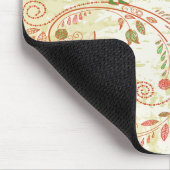 Schöne coole süße Mädchen Retro-Blumenmode Mousepad (Ecke)