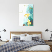 Schöne coole, verschiedene blaue Farbtöne Leinwanddruck (Insitu (Schlafzimmer))