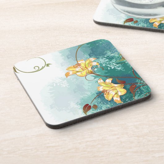 Schöne coole, verschiedene blaue Farbtöne Untersetzer (Linke Seite)