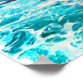 Schöne Cornwall England Küste Landschaft Poster (Ecke)