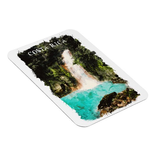 Schöne Costa Rica Wasserfarbe Natur Magnet (Rechte Seite)