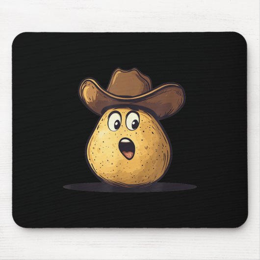 Schöne Cowboy Tato mit wildem Westerhut-Kostüm Mousepad (Vorne)