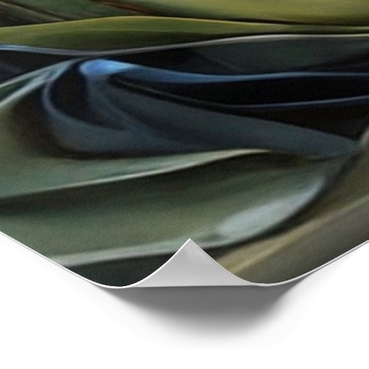 Schöne Crane-Imitation japanische Papierkunst Poster (Ecke)