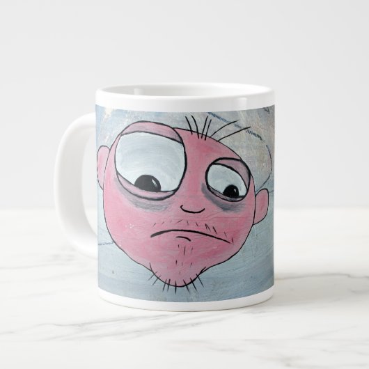 Schöne Crazy Face Jumbo Tasse! Jumbo-Tasse (Vorderseite Links)