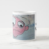 Schöne Crazy Face Jumbo Tasse! Jumbo-Tasse (Vorderseite)