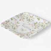 Schöne Creme blühende Baum Schmetterling Hochzeit Pappteller (Gewinkelt)