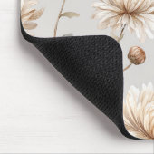 Schöne cremefarbene Blumen Mousepad (Ecke)