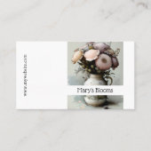 Schöne Cremes und weiße Aquarelltöne Visitenkarte (Vorderseite)