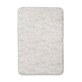 Schöne cremeweiße Blumen Badematte (Vorderseite Vertikal)