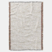 Schöne cremeweiße Blumen Decke (Vorderseite Vertikal)