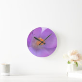 Schöne Crocus Wall Clock Runde Wanduhr (Zuhause)