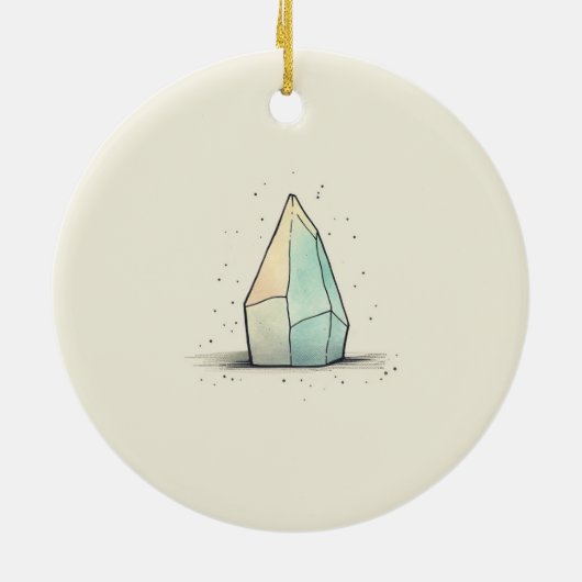 Schöne Crystal Tint Art Keramik Ornament (Hinten)