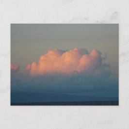 Schöne Cumulonimbuswolken bei Sonnenuntergang in H Postkarte