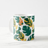 Schöne Cup-Blätter Kaffeetasse (Vorderseite Links)