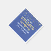 Schöne CUSTOM-Verlobung Serviette (Ecke)