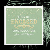 Schöne CUSTOM-Verlobung Serviette