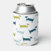 Schöne Dackeln in großartigen Farben Dosenkühler (Kanne Rückseite)