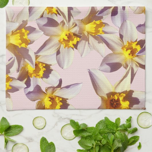 Schöne Daffodils Blume Handtuch (Gefaltet)